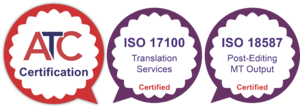 翻译公司协会会员 ATC Member ISO 17100 ISO 18587